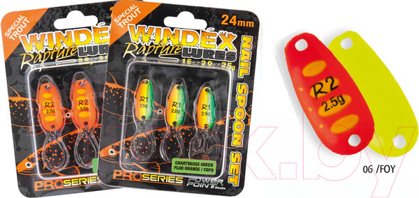 Изображение товара Блесна Rapture Windex Sg Nail / 188-06-606 (3шт)