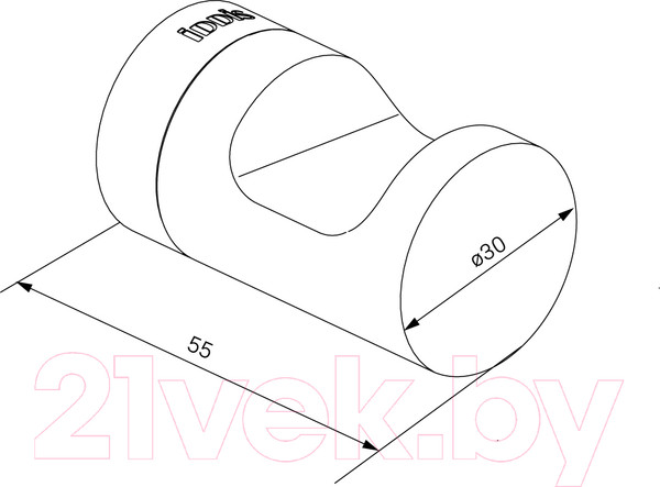 Изображение товара Крючок для ванной IDDIS Noa NOAWT10i41