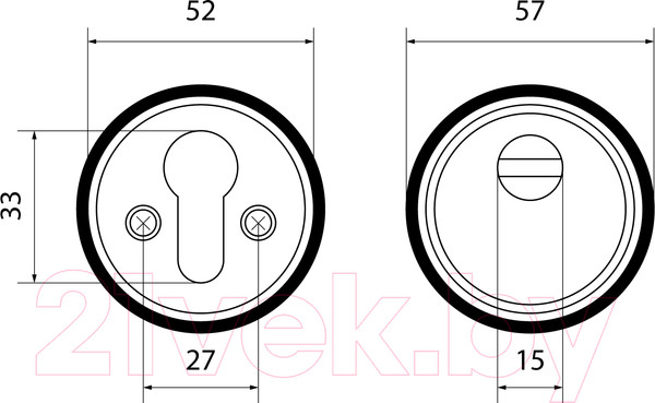 Изображение товара Накладка на цилиндр Аллюр Н-01