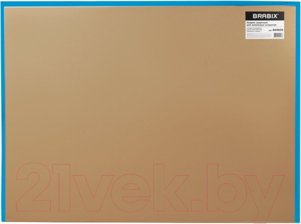 Изображение товара Коврик защитный Brabix 90x120 / 604850 (шагрень)