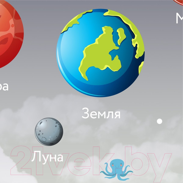 Изображение товара Фотообои листовые Citydecor Карта мира Флаги и планеты (100x260)