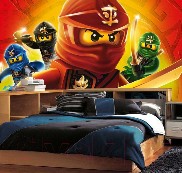 Изображение товара Фотообои листовые Citydecor Ниндзяго Навстречу приключениям (200x140)
