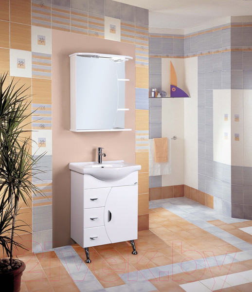 Изображение товара Тумба с умывальником Onika Луна 60.106 106005 + Селигер 1WH110268