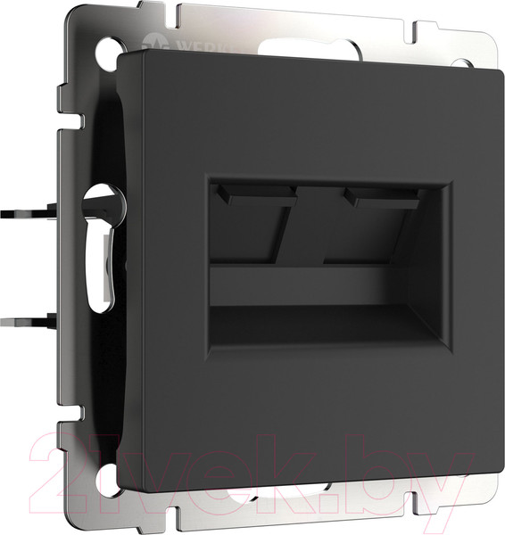 Изображение товара Розетка Werkel W1182208 / a051616 (черный матовый)
