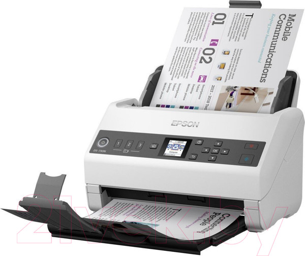 Изображение товара Протяжный сканер Epson WorkForce DS-730N / B11B259401