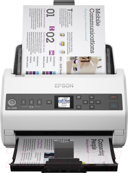Изображение товара Протяжный сканер Epson WorkForce DS-730N / B11B259401