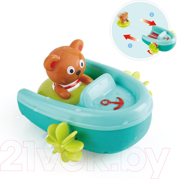 Изображение товара Игрушка для ванной Hape Мишка на тюбинге / E0217_HP