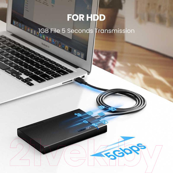 Изображение товара Кабель Ugreen US184 / 20884 (2м, черный)