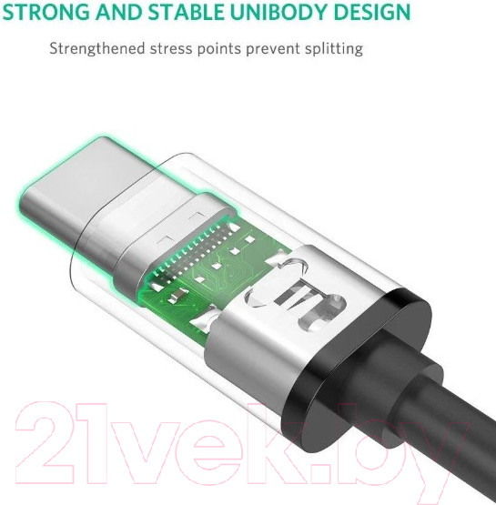 Изображение товара Кабель Ugreen US286 / 50997 (1м, черный)