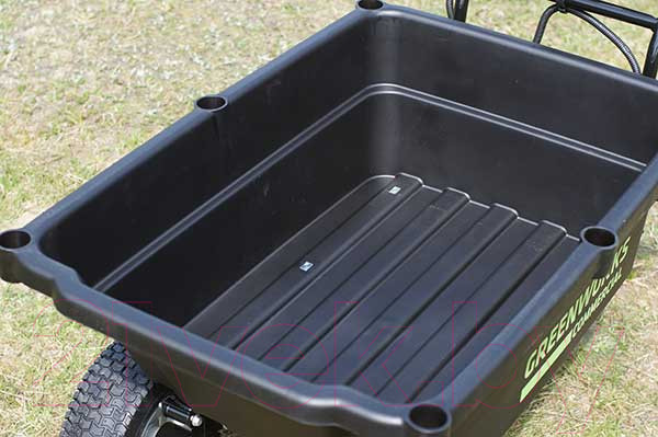 Изображение товара Тележка аккумуляторная садовая Greenworks 7400607 82В (без АКБ и ЗУ)