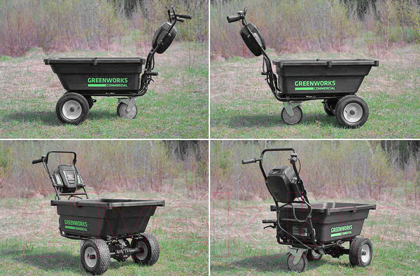 Изображение товара Тележка аккумуляторная садовая Greenworks 7400607 82В (без АКБ и ЗУ)