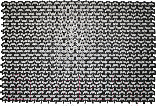 Изображение товара Коврик грязезащитный Пластизделие Пила 61х43 (черный)