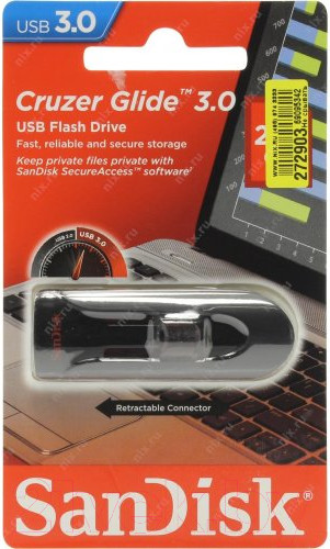 Изображение товара USB flash накопитель SanDisk Cruzer Glide 256GB (SDCZ600-256G-G35)