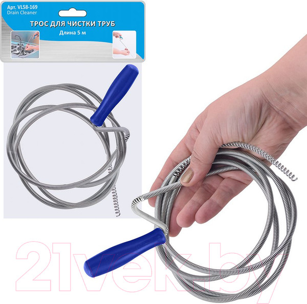 Изображение товара Трос сантехнический Мультидом VL58-169 (5м)