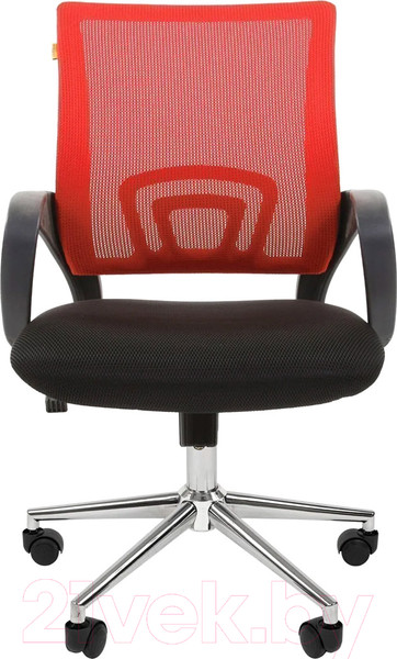 Изображение товара Кресло офисное Chairman 696 хром новый подлокотник (TW красный)