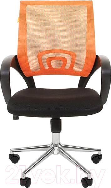 Изображение товара Кресло офисное Chairman 696 хром новый подлокотник (TW оранжевый)