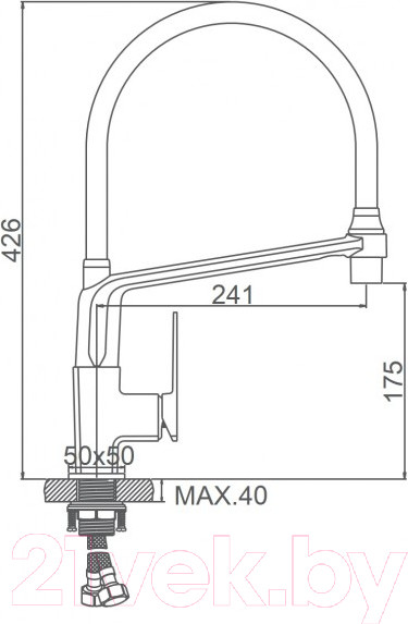 Изображение товара Смеситель Ledeme L4078-2