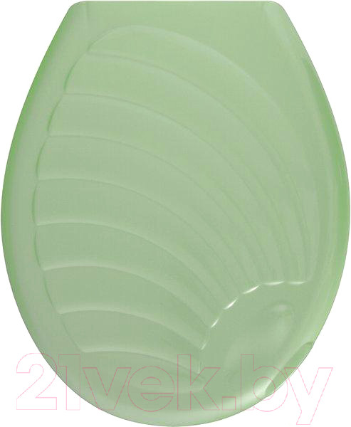 Изображение товара Сиденье для унитаза Мультидом Ракушка / СЗ72-93 (зеленый)