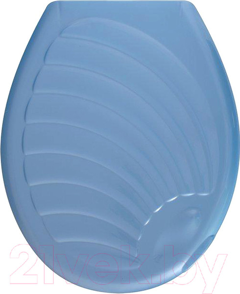 Изображение товара Сиденье для унитаза Мультидом Ракушка / СГ72-92 (голубой)