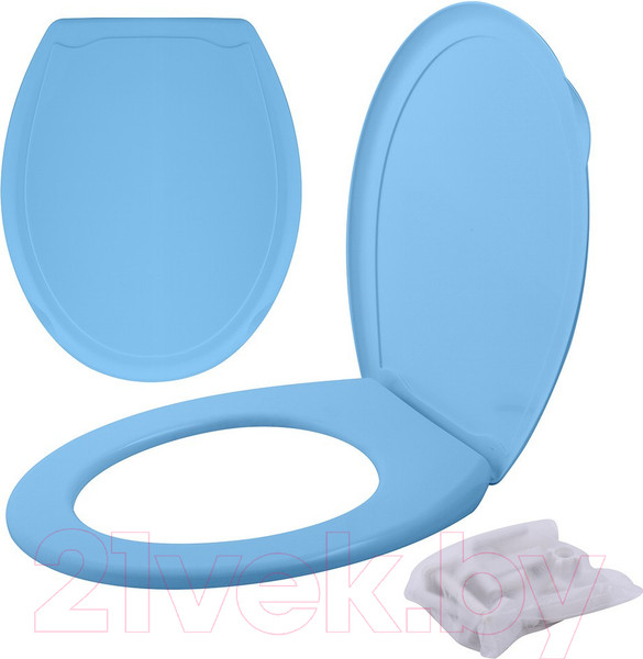 Изображение товара Сиденье для унитаза Мультидом СГ72-42 (голубой)