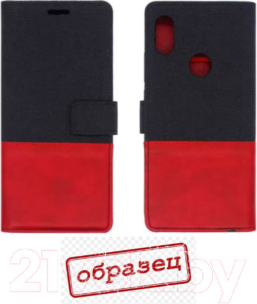 Изображение товара Чехол-книжка Case Muxma для Huawei Y7 Prime 2018/Honor 7C Pro (винный)