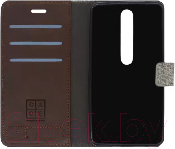 Изображение товара Чехол-книжка Case Muxma для Nokia 6 2018 (серый)