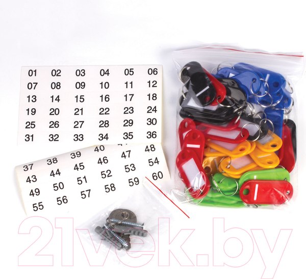 Изображение товара Ключница металлическая Brauberg 290338 (25x18x8, серый)