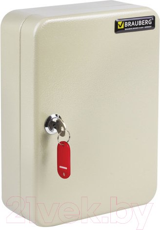 Изображение товара Ключница металлическая Brauberg 290338 (25x18x8, серый)