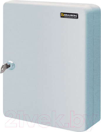 Изображение товара Ключница металлическая Brauberg 290339 (30x24x8, серый)