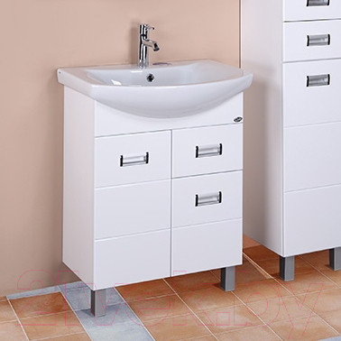 Изображение товара Тумба с умывальником Onika Балтика 60.12 (106041 + 1WH110246)