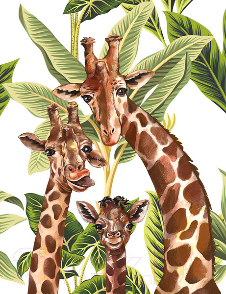 Изображение товара Фотообои листовые Citydecor Веселая семейка (200x260)