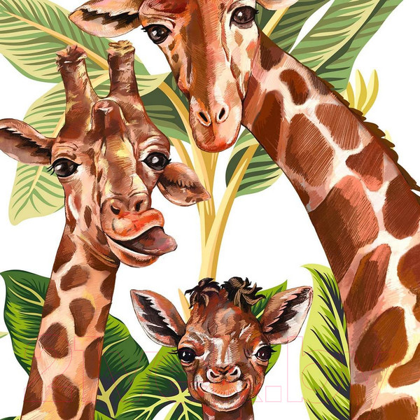 Изображение товара Фотообои листовые Citydecor Веселая семейка (200x260)