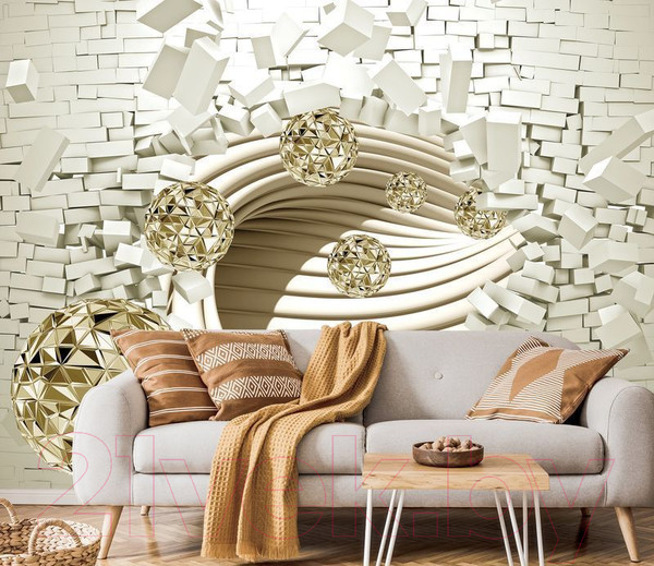 Изображение товара Фотообои листовые Citydecor Стена 3D (300x260)