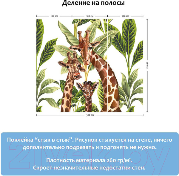 Изображение товара Фотообои листовые Citydecor Веселая семейка (300x260)