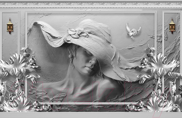 Изображение товара Фотообои листовые Citydecor Барельеф 3D (400x260)