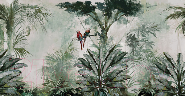 Изображение товара Фотообои листовые Citydecor Райские тропики (500x260)