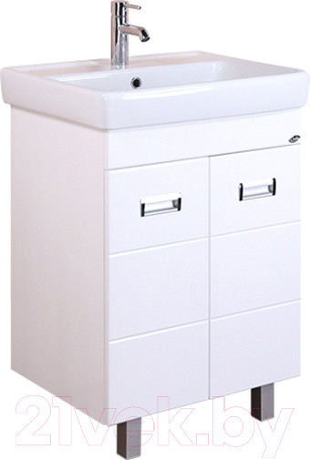 Изображение товара Тумба с умывальником Onika Балтика-Квадро 55.10 105521 + Тигода 1WH302126