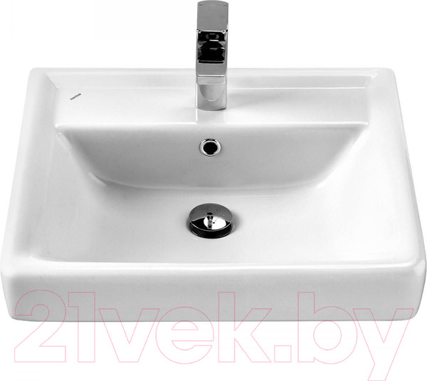 Изображение товара Тумба с умывальником Onika Балтика-Квадро 55.10 105521 + Тигода 1WH302126