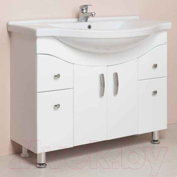 Изображение товара Тумба с умывальником Onika Эльбрус 90.13 + Эльбрус (109016 + 1WH110790)