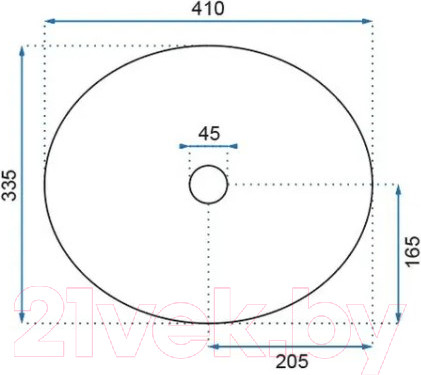 Изображение товара Умывальник REA Sofia Shiny Aiax U6597