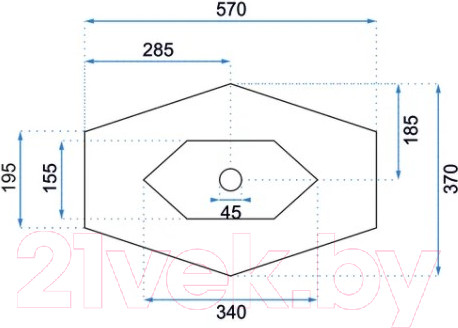 Изображение товара Умывальник REA Vegas U6643