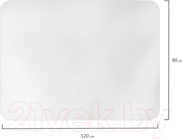 Изображение товара Коврик защитный Brabix 90x120 / 606622 (матовый)