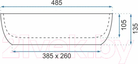 Изображение товара Умывальник REA Lara Stone U9888