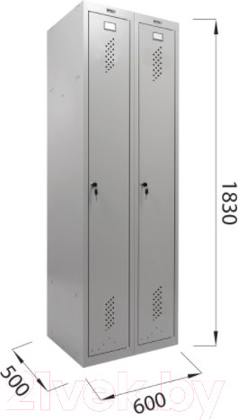 Изображение товара Шкаф металлический Brabix LK 21-60 / 291126