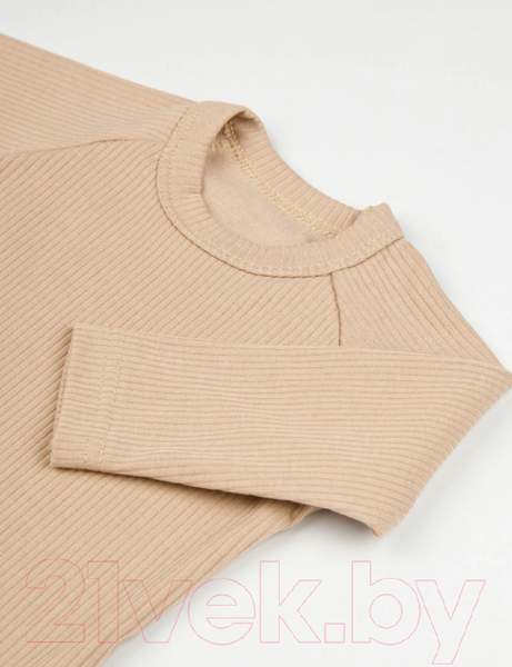 Изображение товара Костюм для малышей Amarobaby Fashion / AB-OD21-FS11/03-92 (бежевый, р. 92)