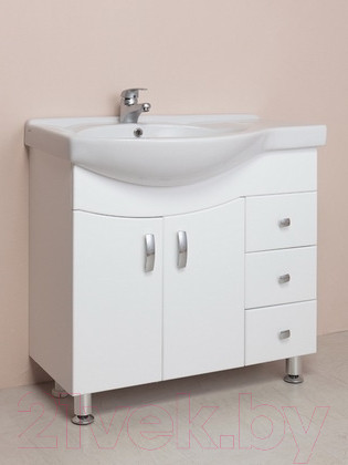 Изображение товара Тумба с умывальником Onika Эльбрус 82.10 R 108202 + Коралл 83 1WH110228