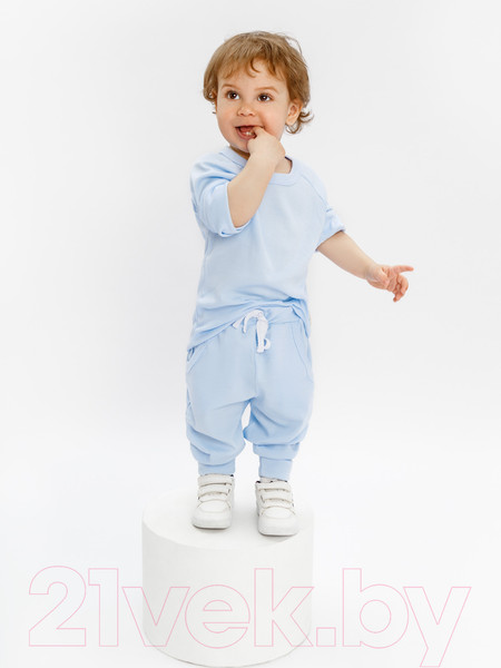 Изображение товара Костюм для малышей Amarobaby Fashion / AB-OD21-FS11/19-68 (голубой, р. 68)