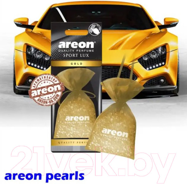 Изображение товара Ароматизатор автомобильный Areon Pearls Gold / ARE-APL02