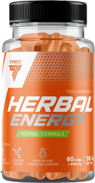 Предтренировочный комплекс Trec Nutrition Herbal Energy (60 капсул)