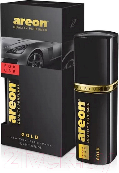 Изображение товара Освежитель автомобильный Areon Black Gold / ARE-AP02 (50мл)
